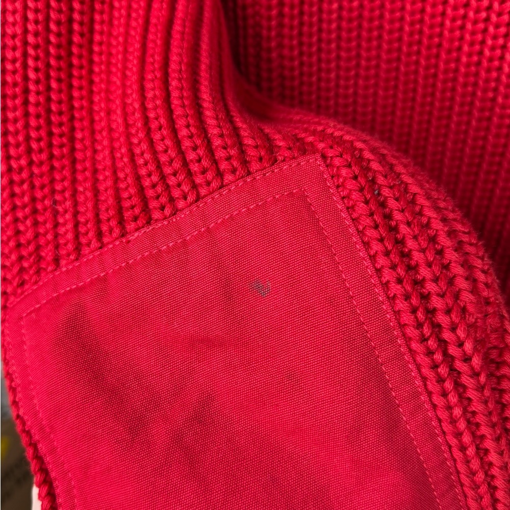 Polo Ralph Lauren Vibrant Red Cotton Cardigan Sweater sz Medium - Picture 6 of 7